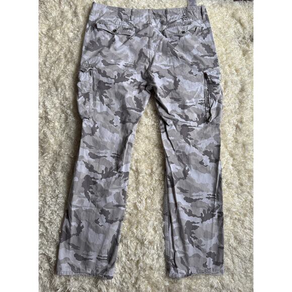 Levi's Mens Cargo Pants White Camo Military Utility White Tab Pockets Reinforced - Picture 5 of 9